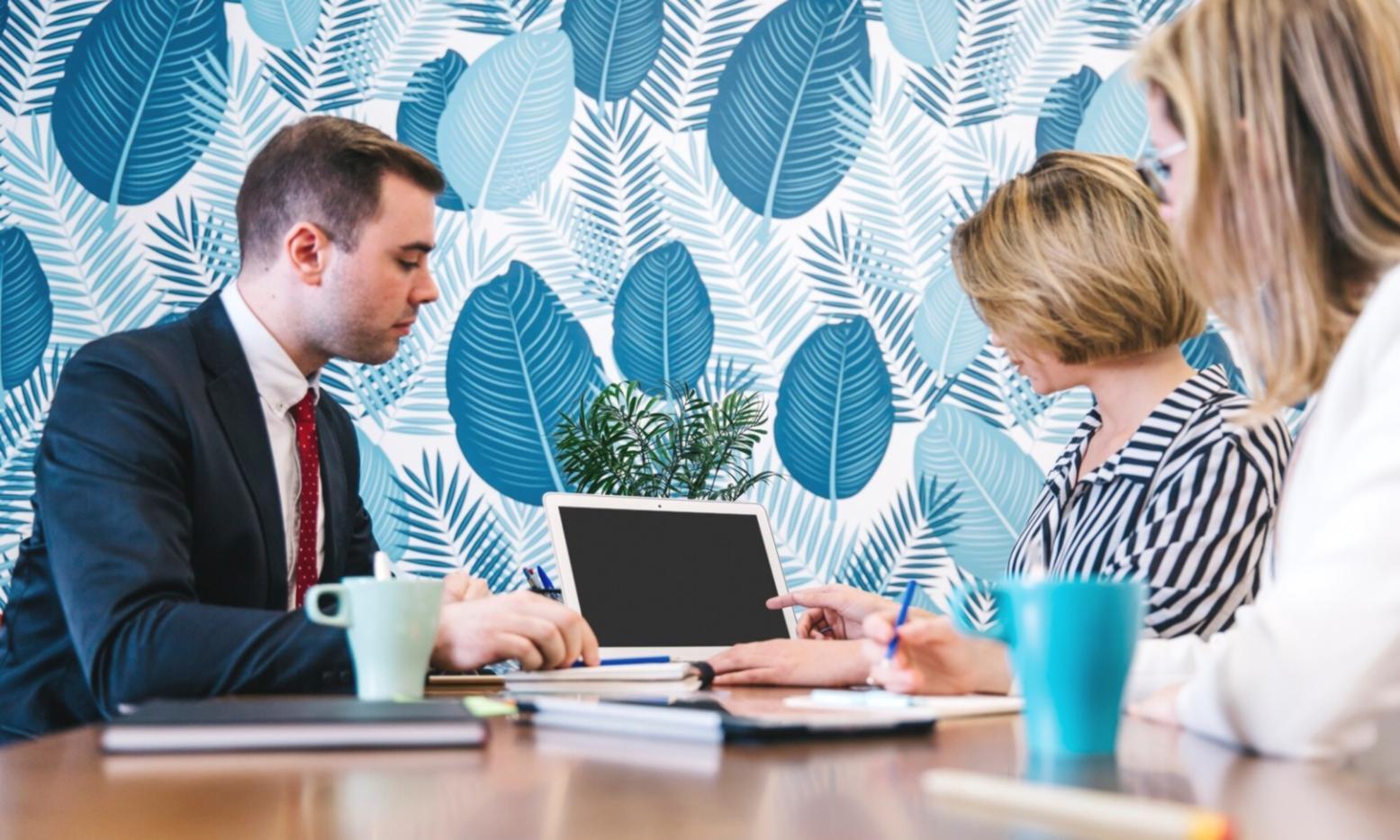 Professional financial analysis workspace